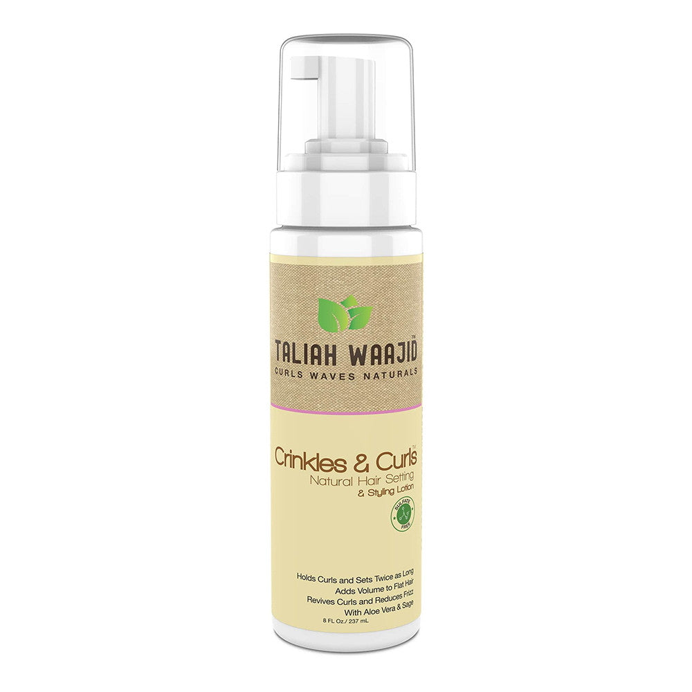 Taliah Waajid Crinkles And Curls Natural Hair Setting and Styling Lotion, 8 Oz